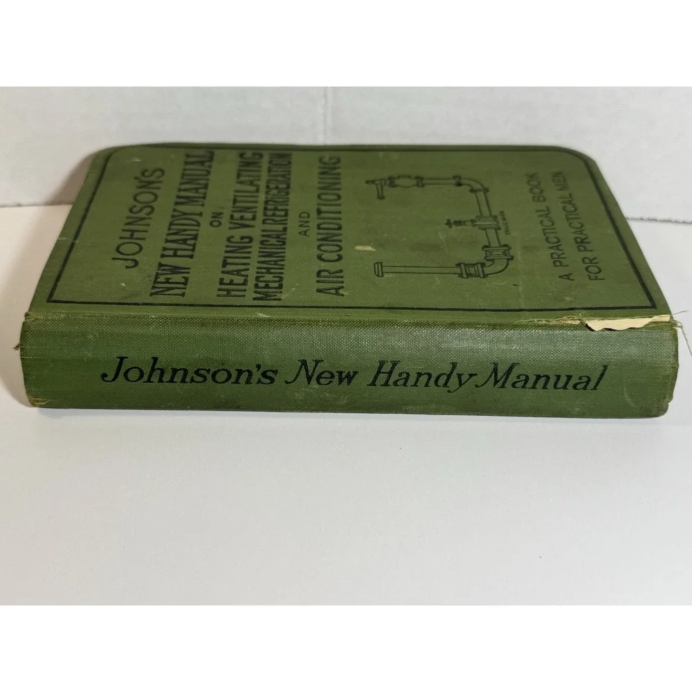 Johnson's New Handy Manual 1940 Heating Vent Mechanical Refrigeration & AC Book